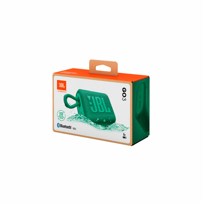 JBL GO3 ECO Portable Bluetooth Speaker (Green)