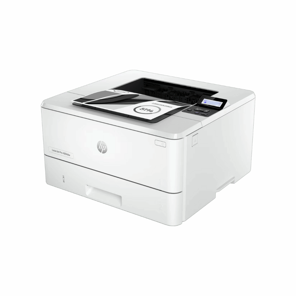 HP LaserJet Pro 4004dw (2Z615A) – Business Monochrome Laser Printer, 40 PPM, Duplex, Network & Wi-Fi, 3 Year Warranty - Side View