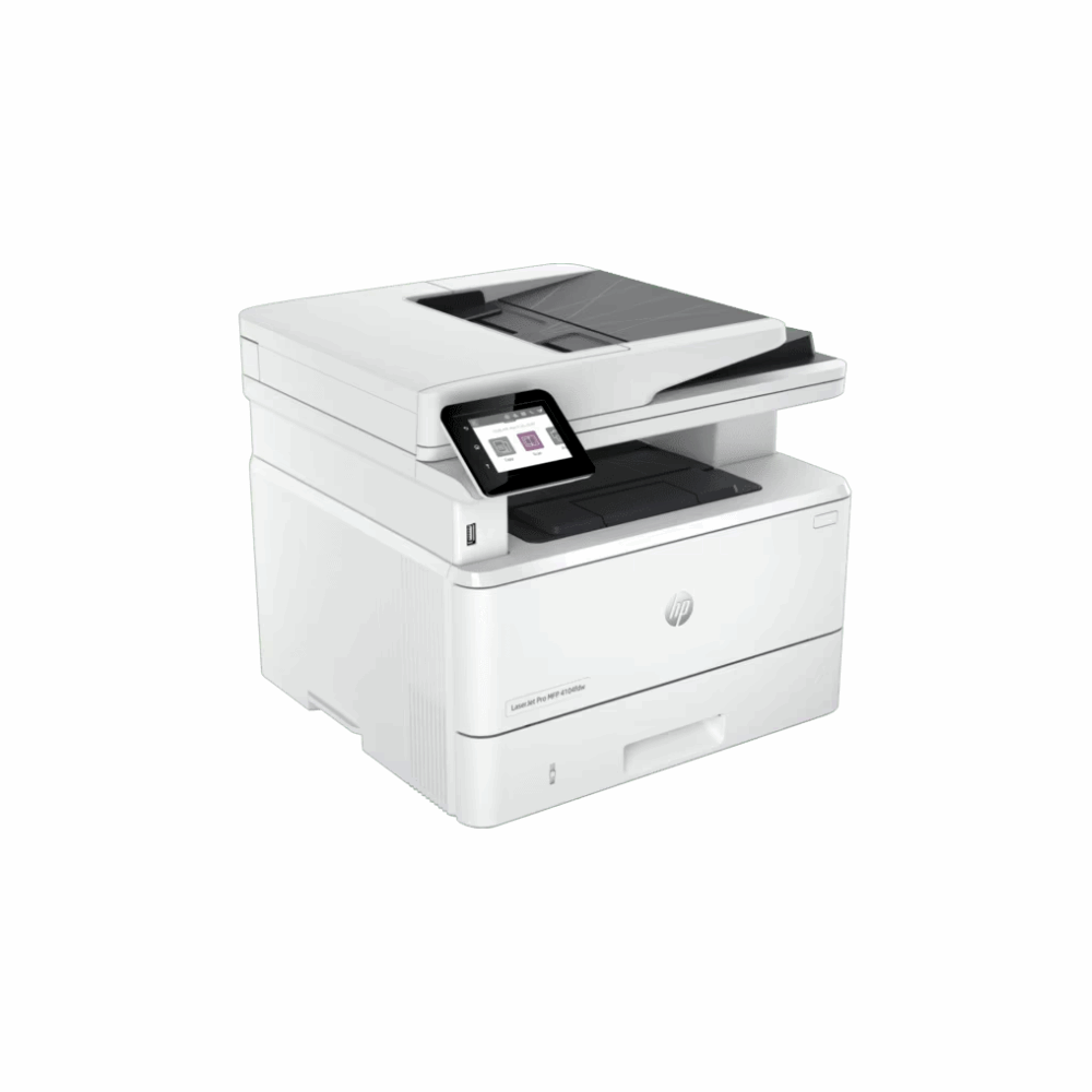 HP LaserJet Pro 4104fdw (2Z634A) – Business Monochrome Laser Printer with Fax, ADF, Duplex Printing, Wi-Fi, Network, Duplex Scanning, 3 Year Warranty - Side View