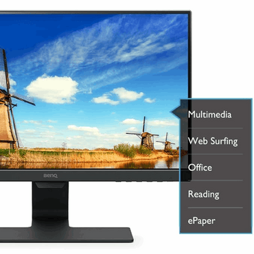 BenQ GW2283 – 21.5" FHD IPS Borderless, Dual HDMI/VGA, Speakers, Wall Mount, 3 Year Onsite Warranty - Display View