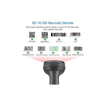 Zebra DS4608-SR7U2100ZZY – 2D Wired Handheld Barcode Scanner (W/O Stand), USB, 5 Years Warranty - Code View