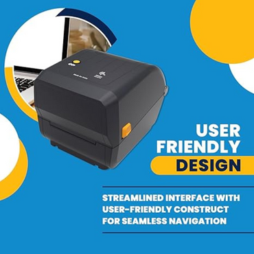 Zebra ZD23A42-30GG0GNZ – Thermal Transfer Barcode Printer, 203 dpi, USB, 2 Years Warranty - Side View