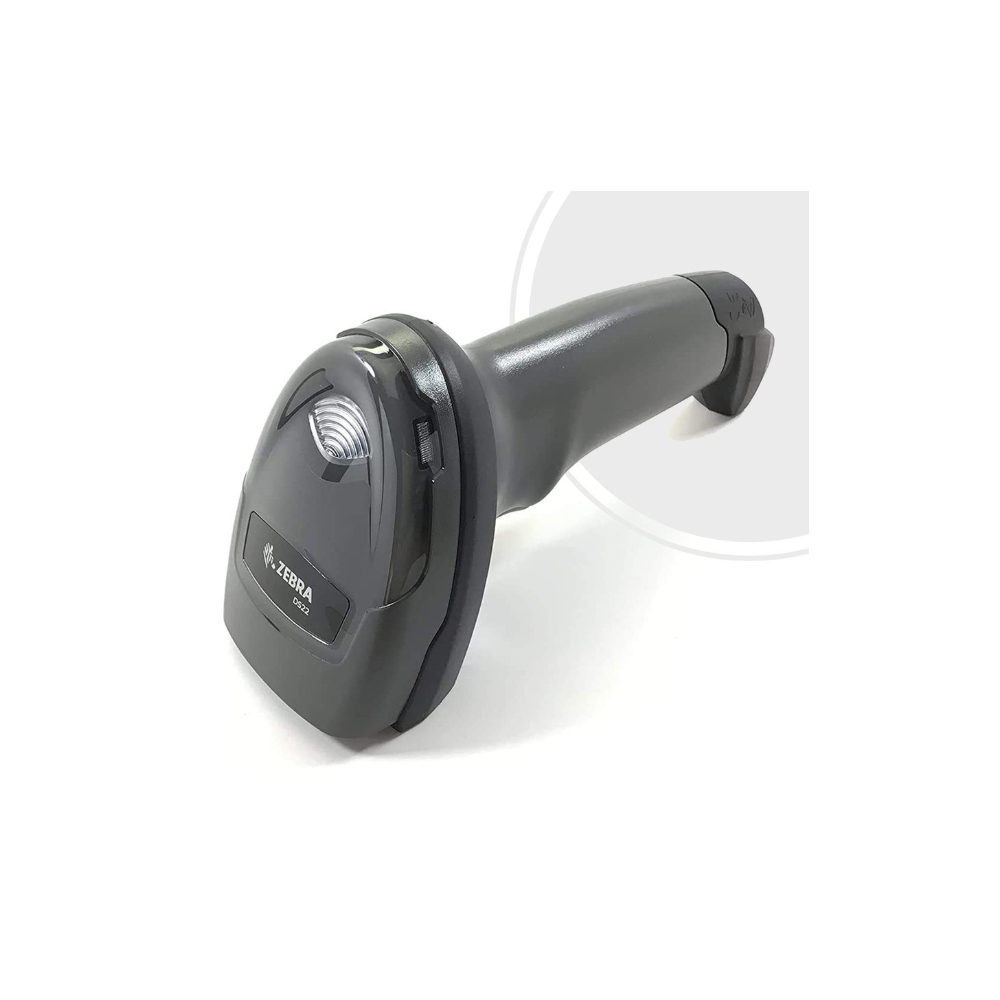Zebra DS4608-XD7U2104ZVY – 2D Wired Barcode Scanner, Black USB Kit (India Only), Shielded USB Cable, 5 Year Warranty - Top View
