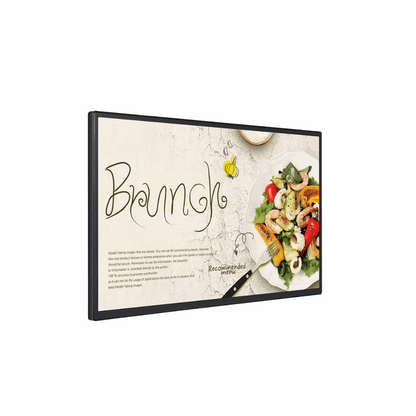 LG 32SM5J-B – 32" Full HD Standard Signage, 24/7 Usage, 3 Years Onsite Warranty - Side View