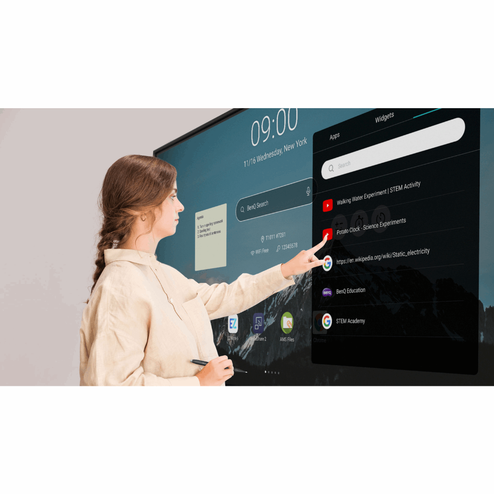 Benq 75" Interactive Flat Panel RE7504N Blk