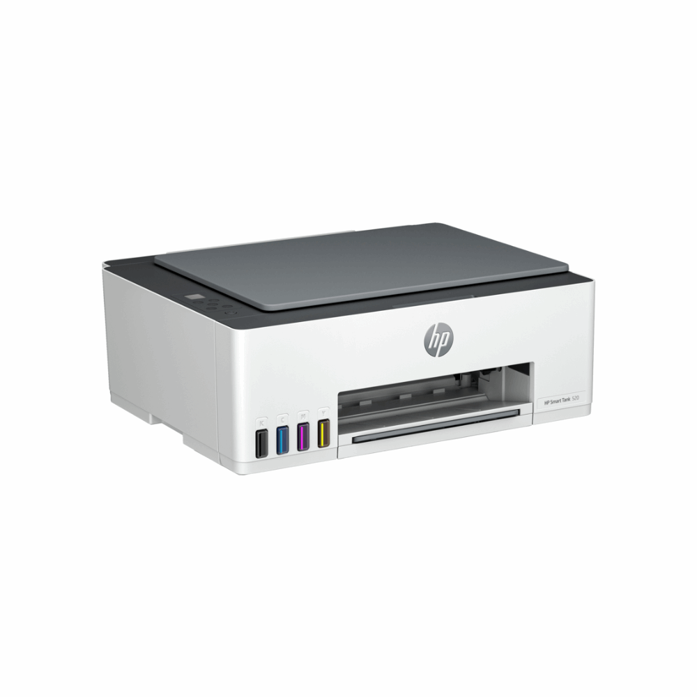 HP Smart Tank 520 (1F3W2A) – All-in-One Ink Tank Printer, Copy/Scan/Print, 1 Year Warranty + 1 Year Additional on Registration - Side View