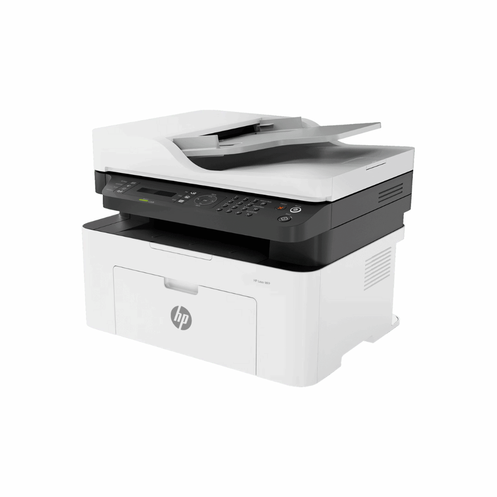 HP LaserJet Pro 4104dw (2Z632A) – Business Monochrome Laser Printer, Duplex Printing, Wi-Fi, Network, ADF with Duplex Scanning, 1 Year Warranty - Side View