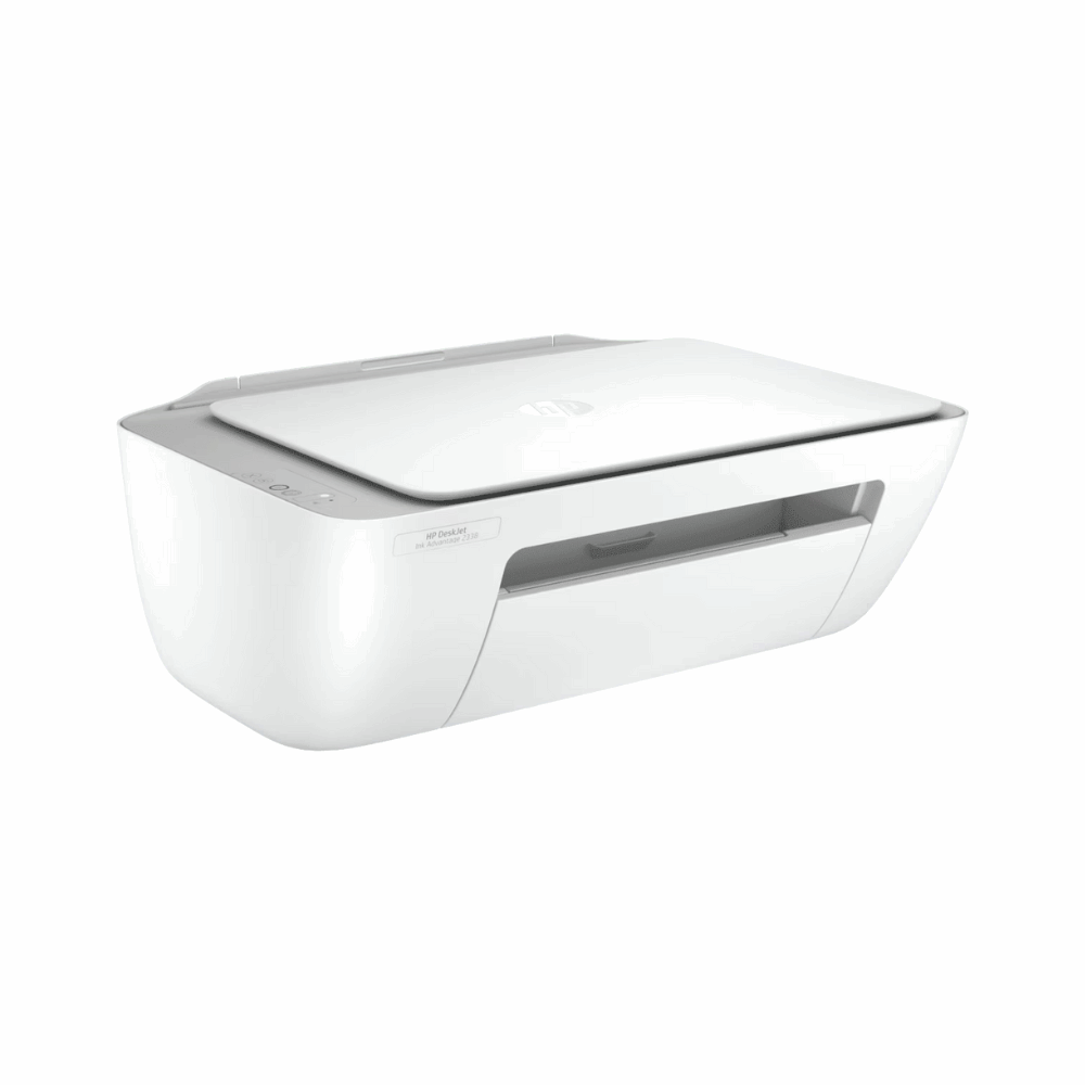 HP DeskJet Ink Advantage 2338 (7WQ06B) – All-in-One Printer, Print/Scan/Copy, Compact Design, USB, 1 Year Warranty - Side View