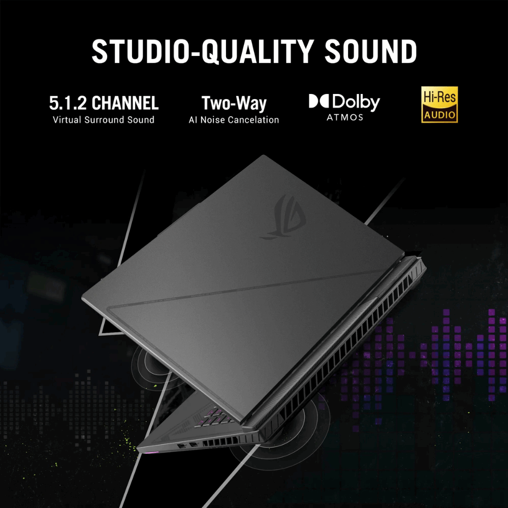 ASUS ROG Strix G16 G614JU-N4200WS – Intel i7-13650HX / RTX 4050 6GB / 16GB DDR5 / 1TB SSD / 16" WUXGA 165Hz / Win 11 Home / Eclipse Gray