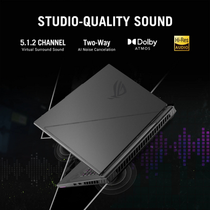 ASUS ROG Strix G16 G615LM-S5128WS – Core Ultra 9 (Arrow Lake HX), RTX 5060 8GB, 16GB, 1TB SSD, 16″ 2.5K 240Hz, Win11 + Office, Grey