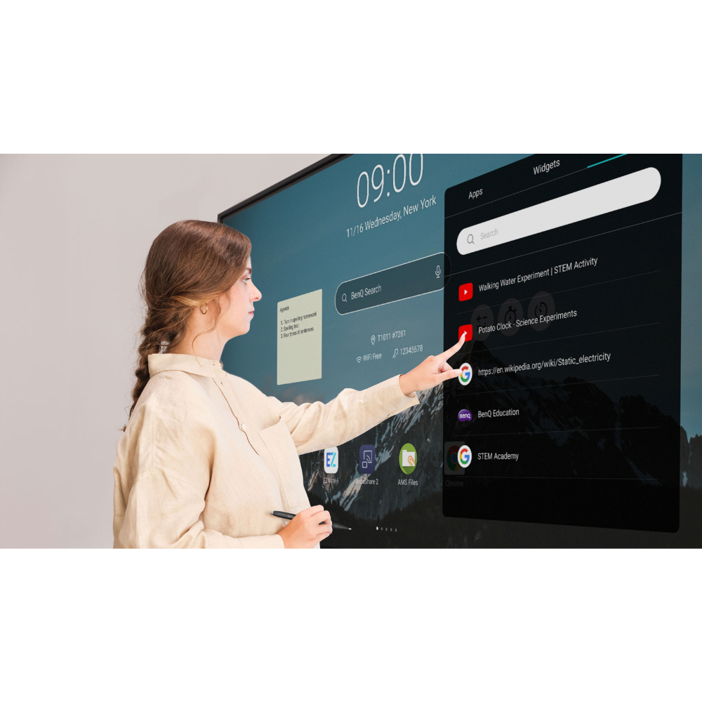 Benq 75" Interactive Flat Panel RE7504N Blk
