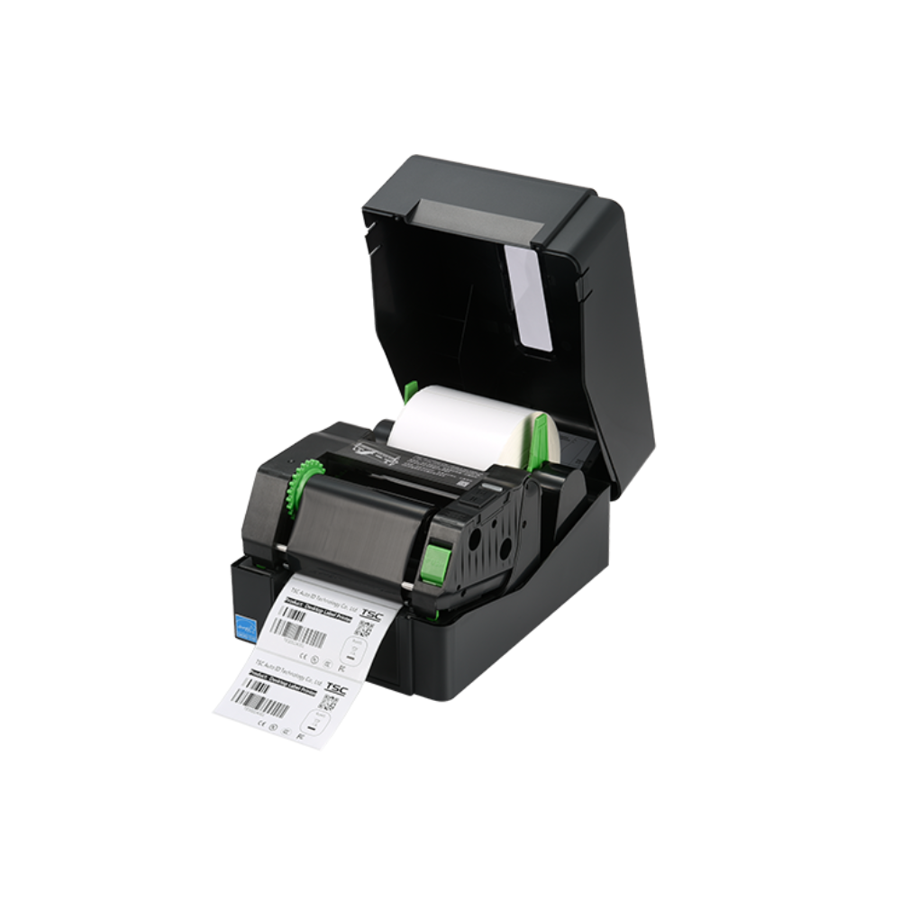 TSC TE 244 – Thermal Transfer Label Printer, 4", 203 dpi, 6ips, 16MB SDRAM, 8MB Flash, USB 2.0 - Open View