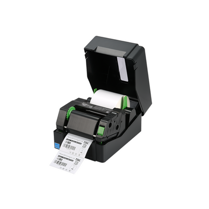 TSC TE 244 – Thermal Transfer Label Printer, 4", 203 dpi, 6ips, 16MB SDRAM, 8MB Flash, USB 2.0 - Open View