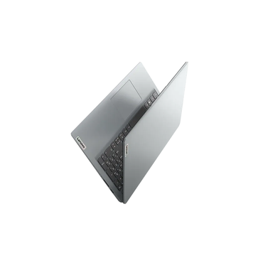 Silver HP laptop showing Windows 11 start menu with application icons; features a full-sized keyboard, touchpad, and side ports.