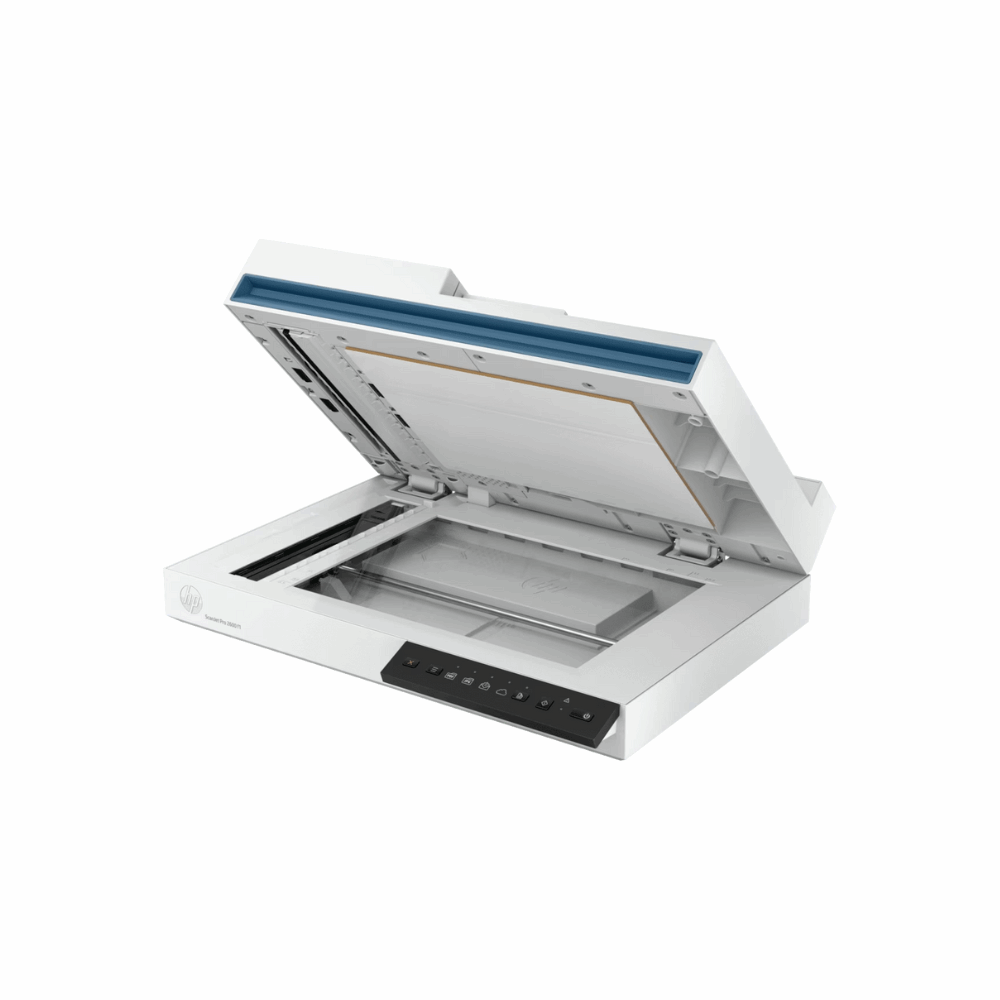 HP ScanJet Pro 2600 f1 (20G05A) – Flatbed Document Scanner, 25 PPM / 50 IPM, Duplex, 60-Sheet ADF, 1,500 Pages Daily Duty Cycle, 1 Year Warranty - Open View