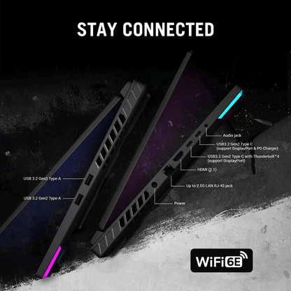 ASUS ROG Strix G16 G614JU-N4200WS – Intel i7-13650HX / RTX 4050 6GB / 16GB DDR5 / 1TB SSD / 16" WUXGA 165Hz / Win 11 Home / Eclipse Gray