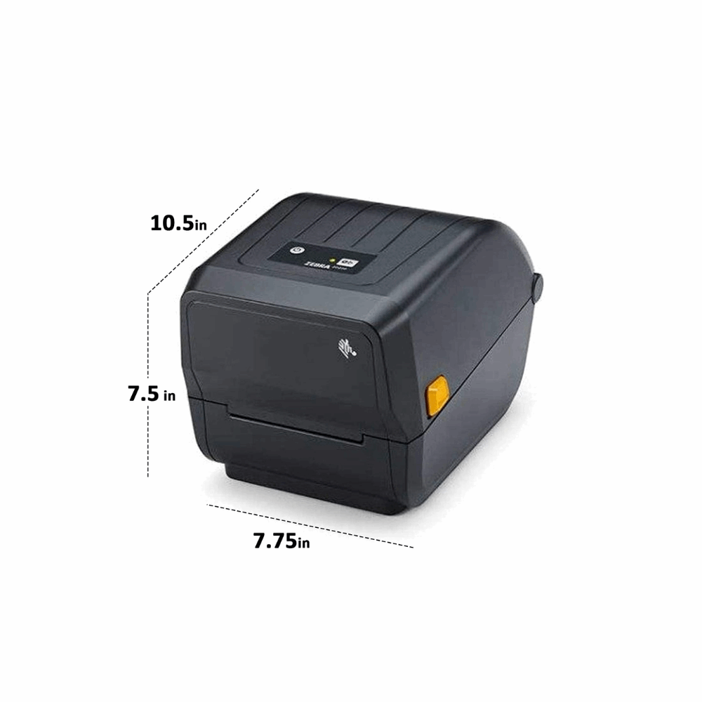 Zebra ZD23042-30GC00EZ – Thermal Transfer Printer, 203 dpi, USB & LAN, 74/300M Ribbon, India Power Cord, 2 Year Warranty - Side View