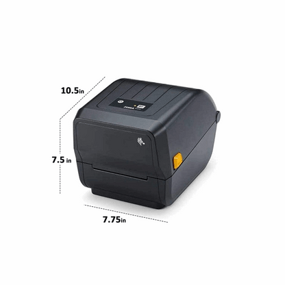 Zebra ZD23042-30GC00EZ – Thermal Transfer Printer, 203 dpi, USB & LAN, 74/300M Ribbon, India Power Cord, 2 Year Warranty - Side View