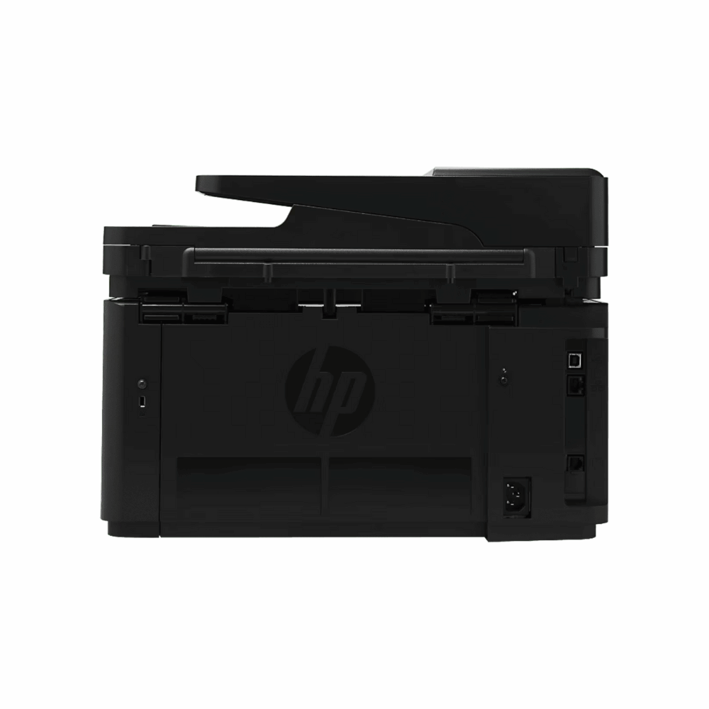 HP LaserJet Pro MFP M128fn (CZ184A) – All-in-One Monochrome Laser Printer with Fax, Network, ADF, Legal Size Support, 3 Year Warranty - Back View