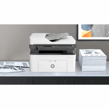 HP LaserJet Pro 4104dw (2Z632A) – Business Monochrome Laser Printer, Duplex Printing, Wi-Fi, Network, ADF with Duplex Scanning, 1 Year Warranty - With Background view