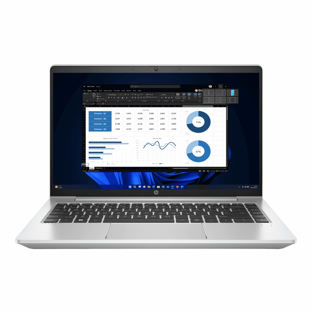 HP 240R G10 C8HR9AT – Core i5 1335U, 14" FHD, 8GB, 512GB SSD, DOS, 1 Year Warranty - Front View