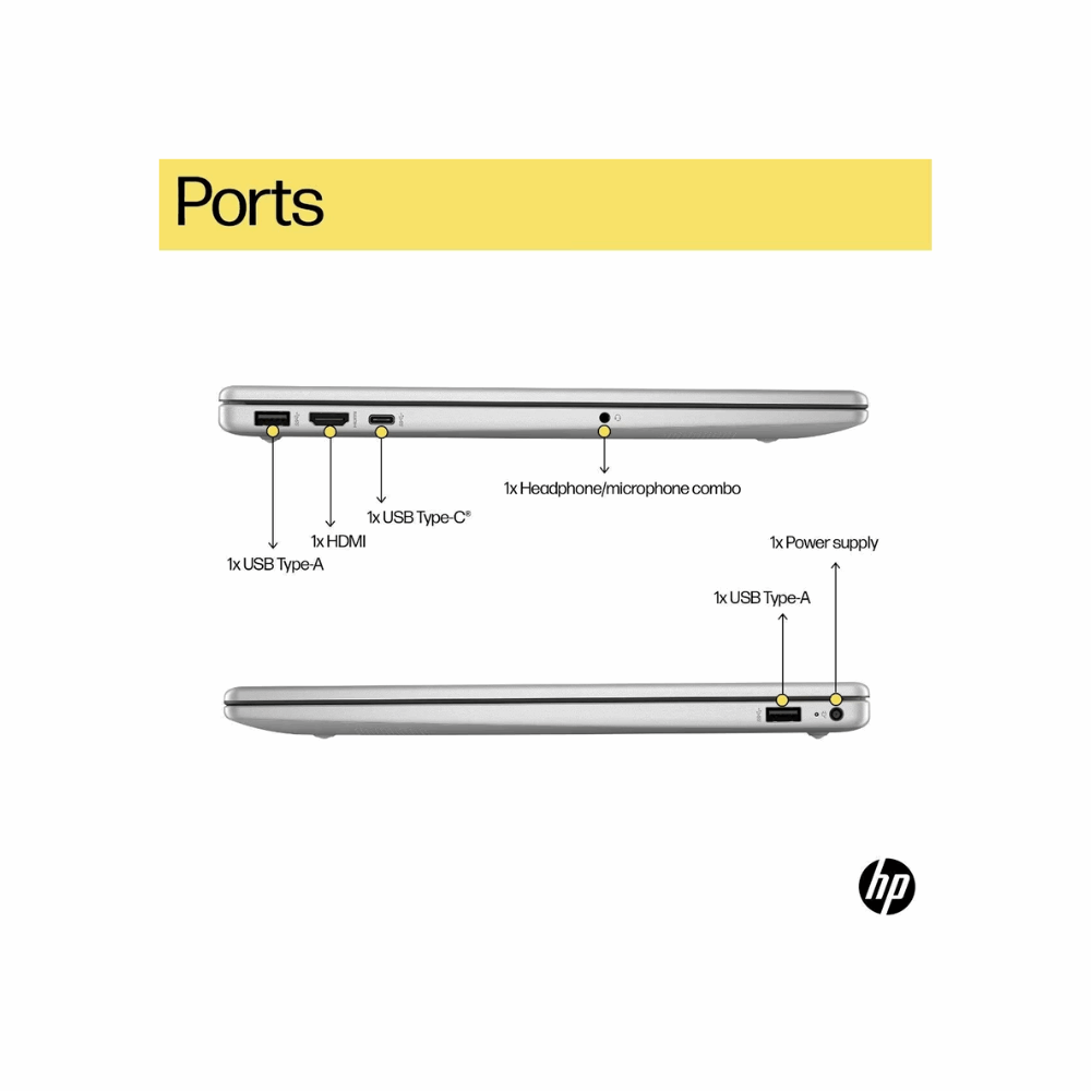 HP 15s Ultra 5 125H 15-fd1254TU Laptop – 15.6" FHD IPS, 16GB RAM, 512GB SSD, Intel Arc Graphics, Win 11, MS Office 2024, Backlit Keyboard, FHD Camera
