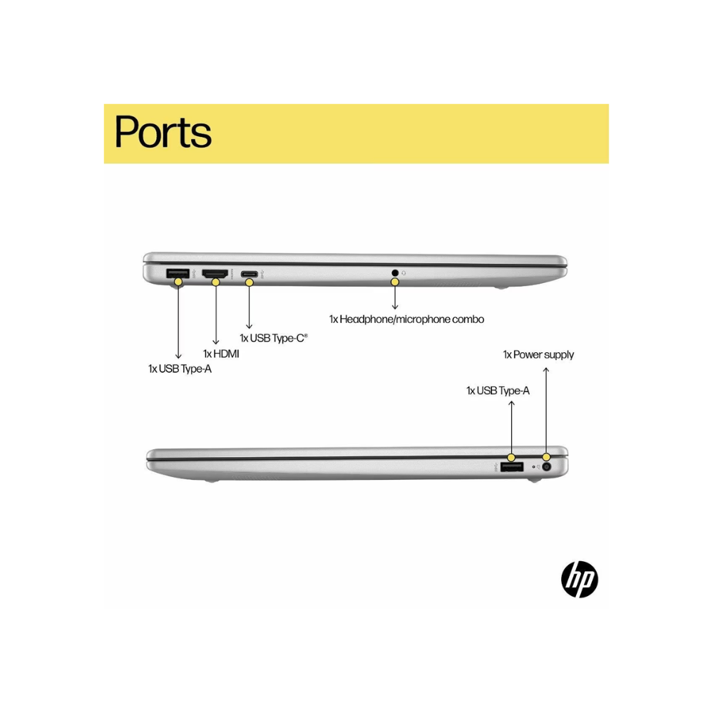 HP 15s Ultra 5 125H 15-fd1254TU Laptop – 15.6" FHD IPS, 16GB RAM, 512GB SSD, Intel Arc Graphics, Win 11, MS Office 2024, Backlit Keyboard, FHD Camera