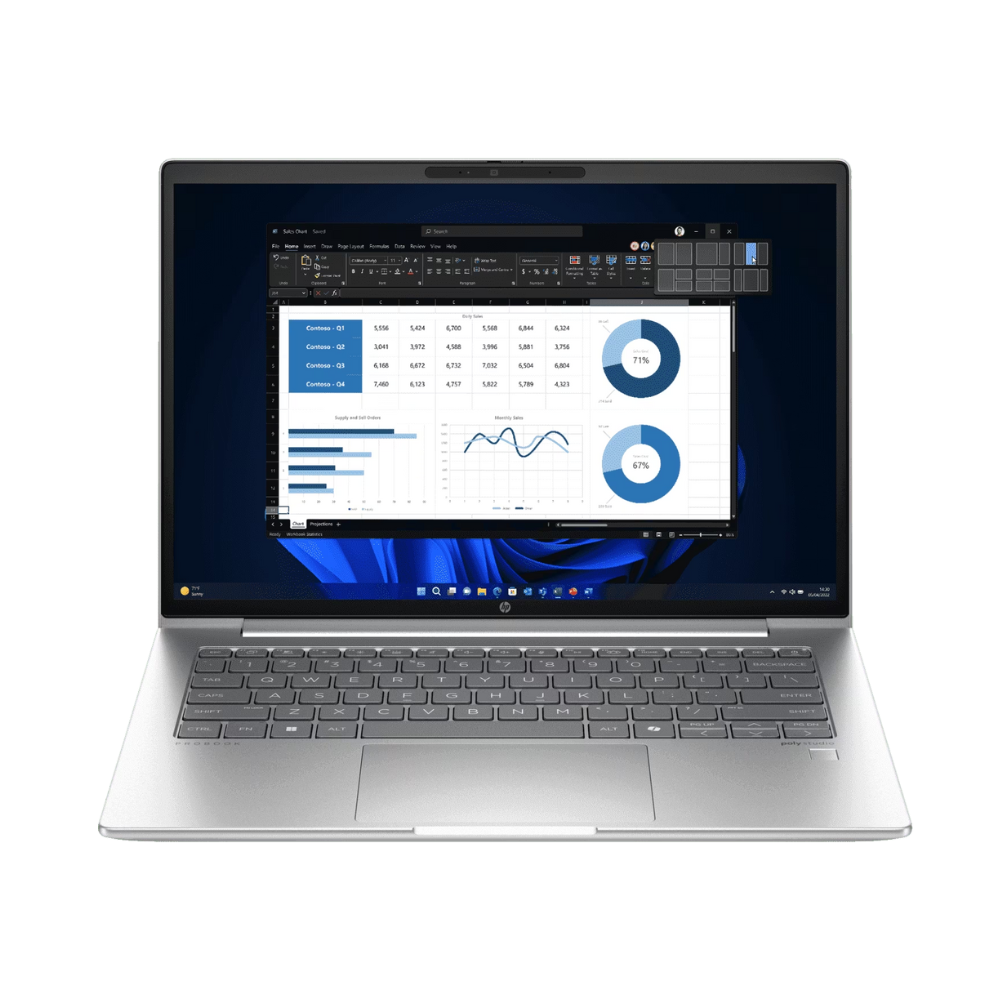 Refurbished HP EliteBook 840 G4 – i5 7th Gen, 14" FHD, 8GB, 512GB SSD, Win 10 Pro, 3 Year Warranty - front view