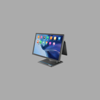 Rugtek RTP4 POS Machine – 15.6" Sleek Android 13 Terminal, RK3568 Quad-Core, 4GB RAM, 64GB eMMC, WiFi+BT, Multiple Ports, 1 Year Onsite Warranty - Side View
