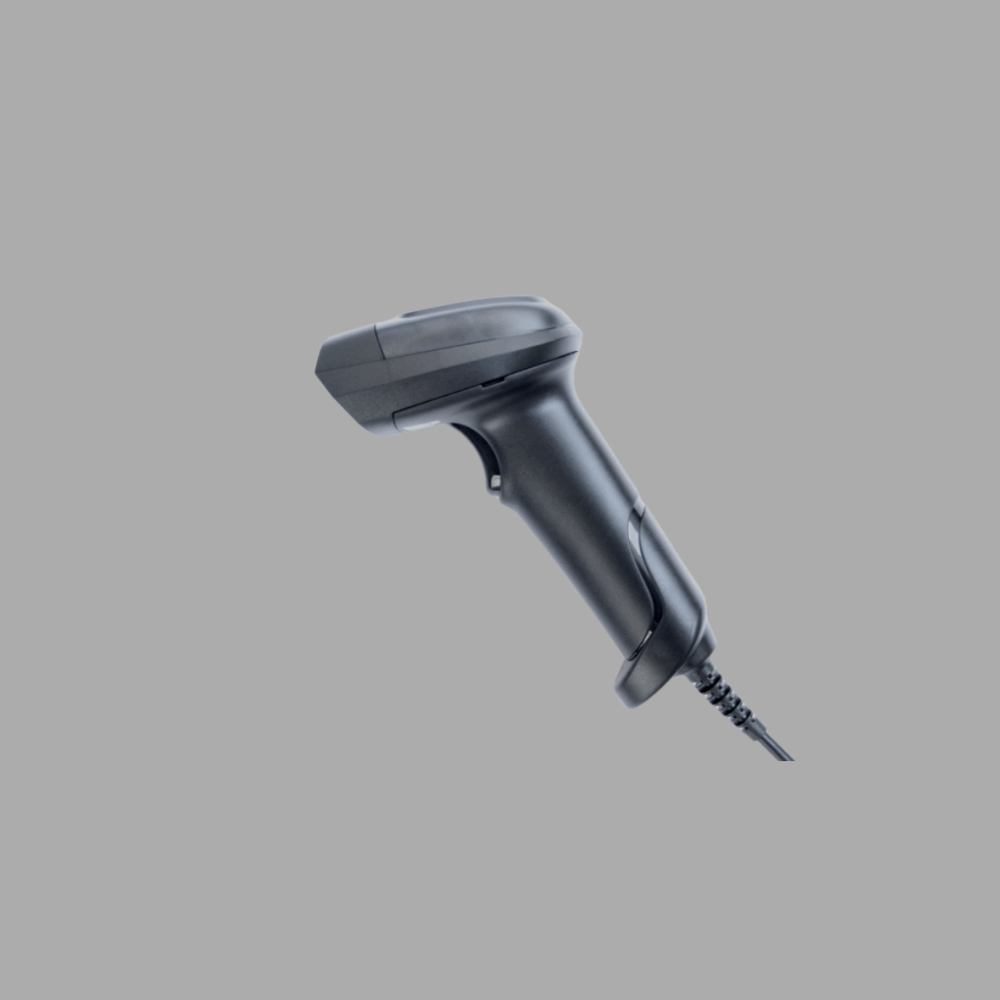 Rugtek LS-3002 2D Barcode Scanner – Wired, High-Performance POS Scanner, 3 Years Warranty - Front View
