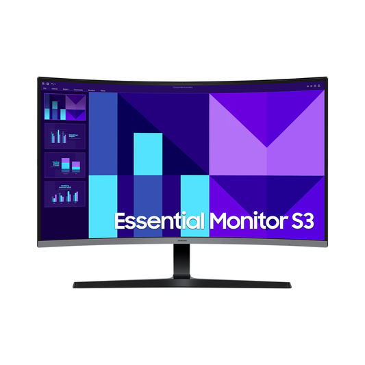 Samsung S32D390GAW 32-Inch FHD Curved Monitor (LS32D390GAWXXL) – VA Panel, 100Hz, HDMI, VGA, 1500R Curvature, 3 Year Warranty - front view