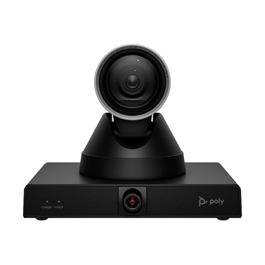 Poly Studio E60 Smart Mechanical PTZ 4K Conference Camera (9W1A6AA) – 12x Optical Zoom, USB, Presenter Tracking -front view