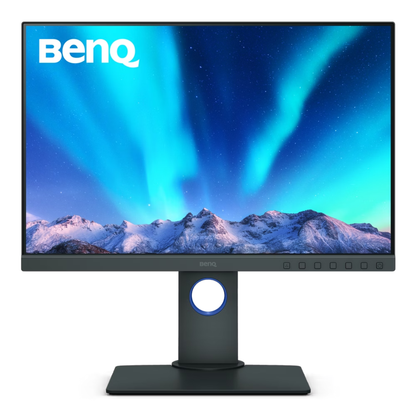 BenQ SW240 24.1” AdobeRGB Professional Photographer Monitor – IPS, 99% Adobe RGB, Hardware Calibration - front view