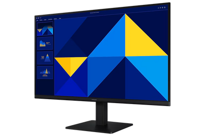 Samsung 27-Inch FHD IPS Monitor (LS27D300GAWXXL) – 100Hz, HDMI, VGA, 3-Sided Borderless, 3 Year Warranty - left side view