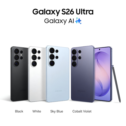 Samsung Galaxy S26 Ultra 5G – 200MP Camera, Snapdragon 8 Elite Gen 5, Built-in Privacy Display, AI Phone, 5000mAh Battery