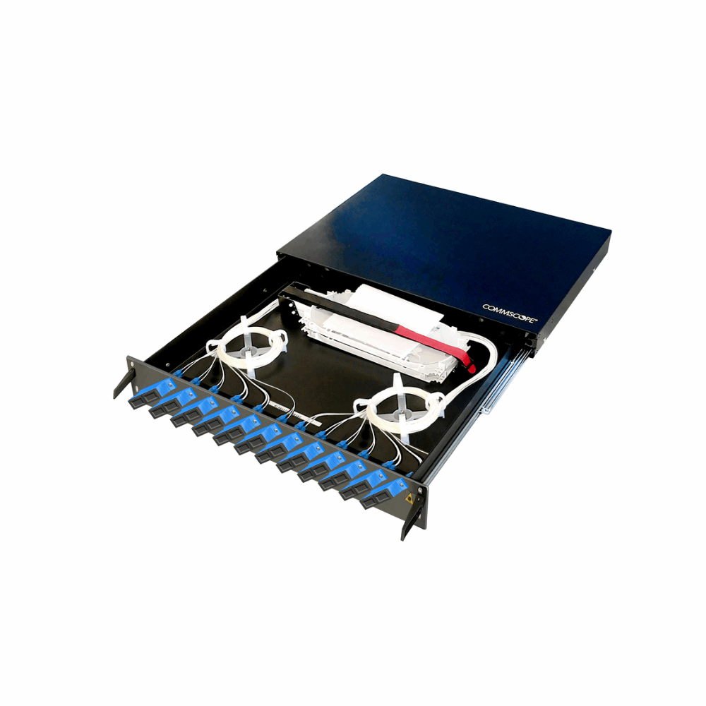 Commscope FMS, 24F SM OS2 SC Duplex 1U Loaded LIU (3-2122145-3)