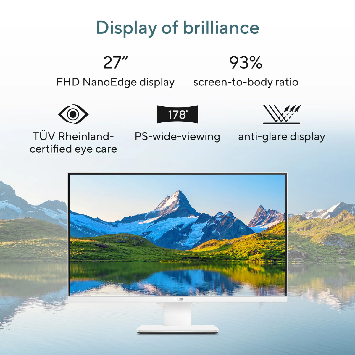 ASUS V470VA-KWPE005WS 27-inch FHD All-in-One PC | Intel Core i5-13420H, 16GB RAM, 1TB SSD