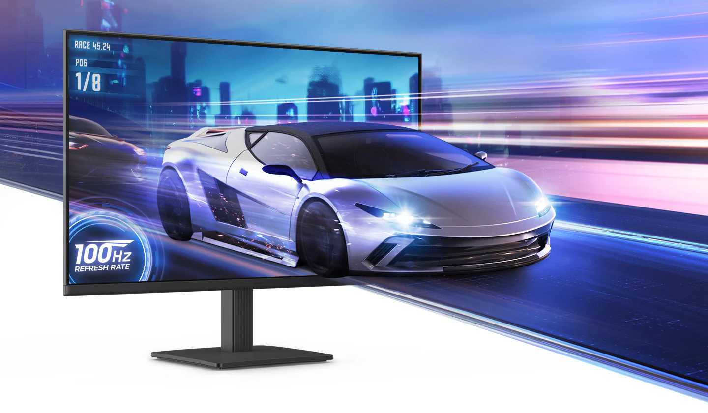 Samsung 27-Inch FHD IPS Monitor (LS27D300GAWXXL) – 100Hz, HDMI, VGA, 3-Sided Borderless, 3 Year Warranty - screen view