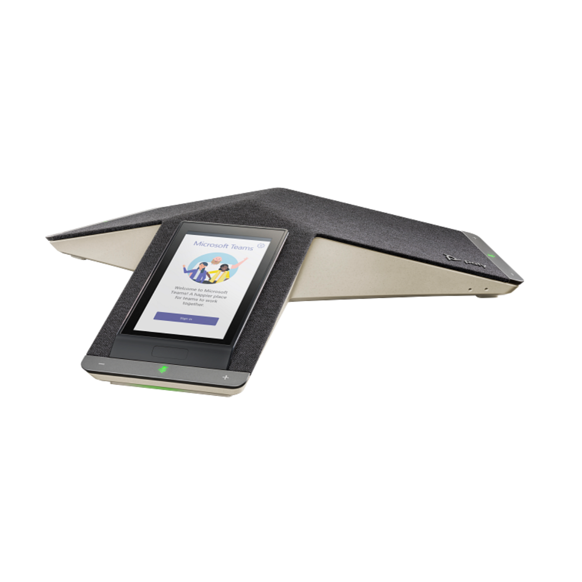 Poly Trio C60 IP Conference Phone for Microsoft Teams (849B6AA) – PoE Enabled, 5-Inch Touch Display, NoiseBlockAI - side view