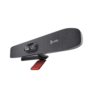 Poly Studio R30 USB Video Bar (842D2AA) – 4K Camera, 120° FOV, AI NoiseBlockAI - side view