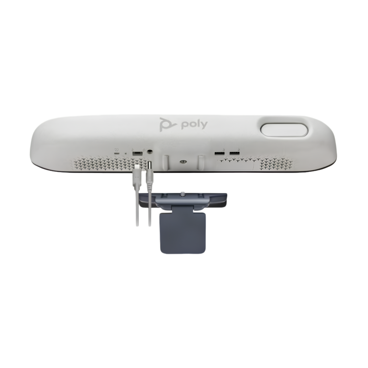 Poly Studio R30 USB Video Bar (842D2AA) – 4K Camera, 120° FOV, AI NoiseBlockAI - back view
