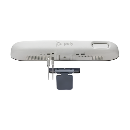 Poly Studio R30 USB Video Bar (842D2AA) – 4K Camera, 120° FOV, AI NoiseBlockAI - back view
