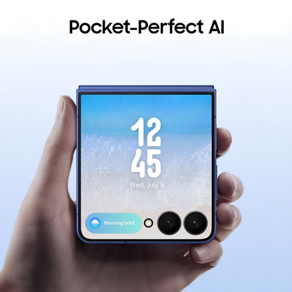 Samsung Galaxy Z Flip7 5G – 6.9" AMOLED 120Hz Foldable Display, 50MP Camera, Galaxy AI, Exynos 2500