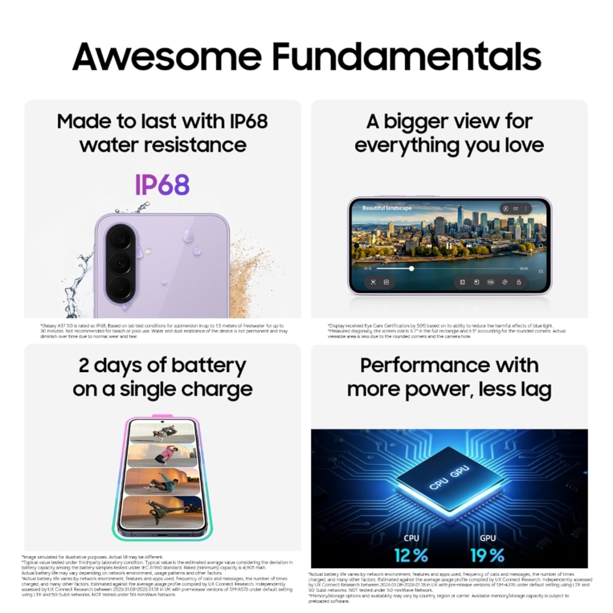 Samsung Galaxy A37 5G – Agentic AI, 50MP Triple Camera, 2-Day Battery, IP68, 6 OS Upgrades