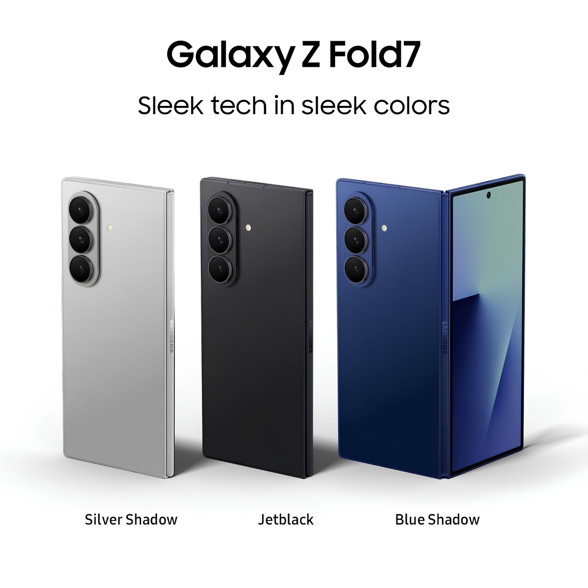 Samsung Galaxy Z Fold7 5G – 8" AMOLED 120Hz Foldable Display, Snapdragon 8 Elite, 200MP Camera, Galaxy AI