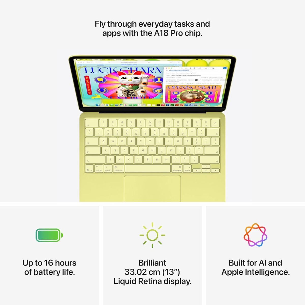 Apple MacBook Neo 13-inch Laptop with A18 Pro Chip 8GB RAM
