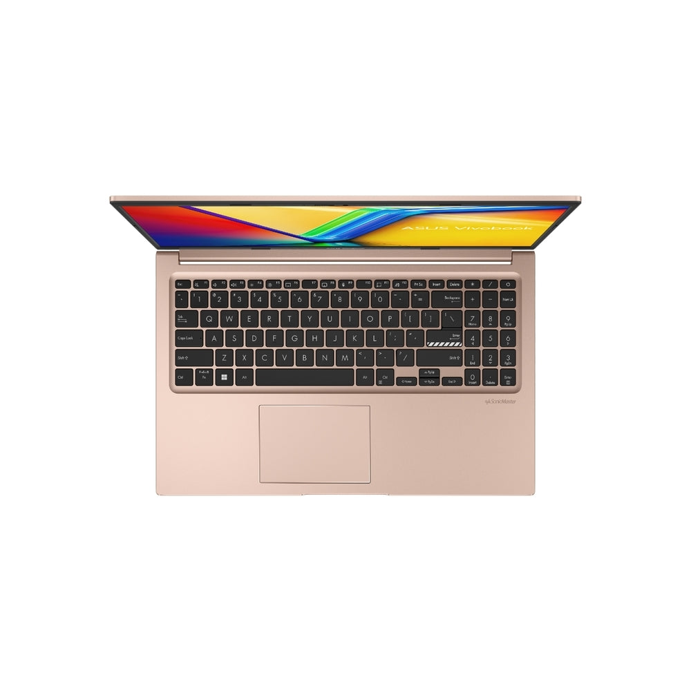 ASUS Vivobook 15 X1504VA-BQ323WS – Intel® Core™ i3-1315U, 8GB DDR4, 512GB PCIe Gen4 SSD, 15.6″ FHD Anti-Glare, Windows 11 Home + Office 2024, Terra Cotta - Top View