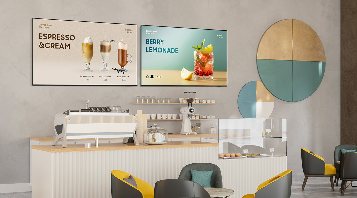 Samsung BE50F 50-Inch 4K UHD Business TV (LH50BEFH8GULXL) – 3840 x 2160, 250 Nits, 16/7 Operation, Commercial Display, 3 Year On-Site Warranty- outdoor view