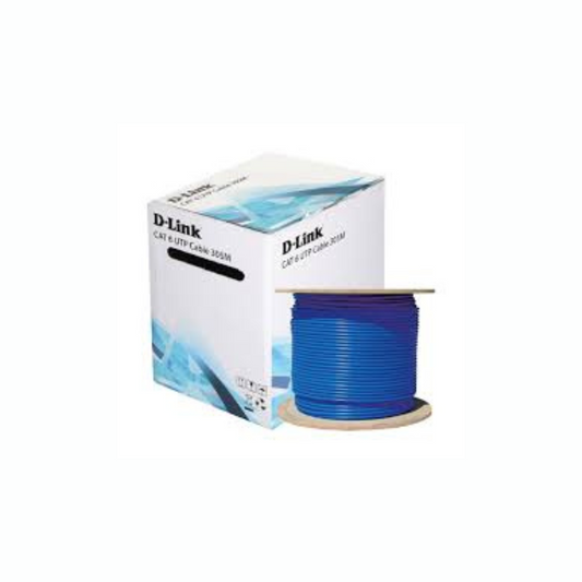 DLink Cat6 Cable Box-305M Blue (NCB-C6UBLUR-305)