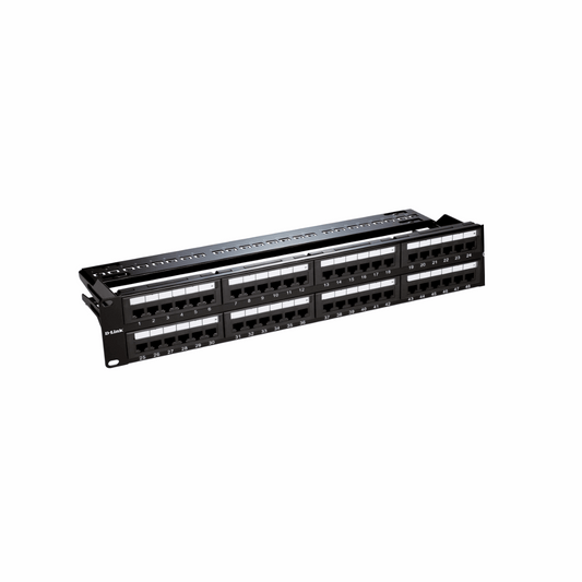 DLink  NPP-C61BLK481 Cat6 48Port PPanel Loaded